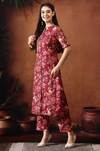 Ethnic printed tunic and palazzo set