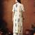 Off white printed tunic & palazzo co ords