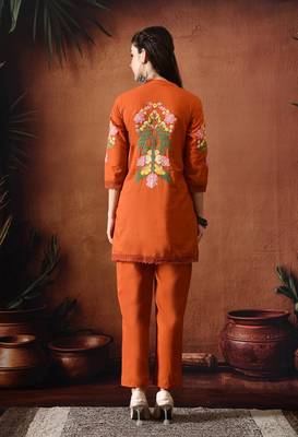 Embroidered tunic with trousers co ords 3