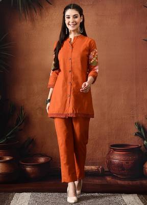 Embroidered tunic with trousers co ords 4