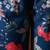 Blue printed cotton tunic with palazzo co ords