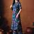 Blue printed cotton tunic with palazzo co ords