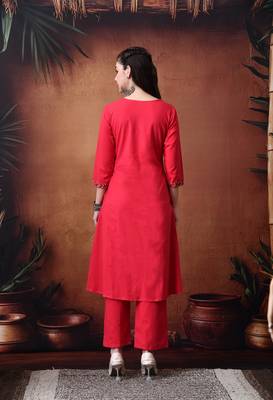 Ethnic embroidered tunic with trousers 3