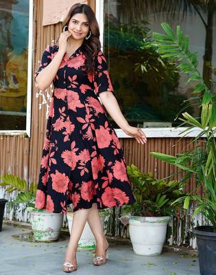 Floral printed shirt dress 4
