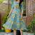 Floral printed fit and flare dress