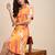 Printed shirt collar a line dress