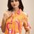 Printed shirt collar a line dress