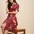 Floral print shirt collar shirt dress