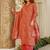  cambric cotton kurti set with dupatta & bottomheavy printed casual outfit