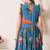 Floral print flutter sleeve fit & flare dress
