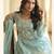 Latestpremium simar silk mirror work top with palazzo & dupatta set