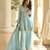 Latestpremium simar silk mirror work top with palazzo & dupatta set