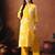 Floral printed mandarin collar pure cotton kurta with palazzos
