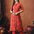 Floral printed mandarin collar pure cotton kurta with palazzos