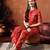 Floral printed mandarin collar pure cotton kurta with palazzos