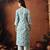 Floral printed mandarin collar pure cotton kurta with palazzos