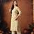 Floral printed mandarin collar pure cotton kurta with trousers