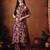 Floral printed round neck pure cotton kurta with trousers