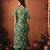 Floral printed cotton a-line kurta with trousers
