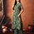 Floral printed cotton a-line kurta with trousers