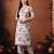 Floral printed mandarin collar pure cotton kurta with palazzos