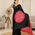 wedding wear gajji silk blend saree heavy mirror work with matching blouse
