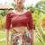 Multicolor tussar silk kalamkari printed sarees