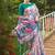 Multicolor tussar silk kalamkari printed sarees