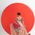 Pink color tussar silk madhubani printed sarees