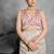 Cream color tussar silk lotus printed sarees