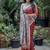 Red color tussar silk madhubani print sarees