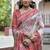 Coffee-multicolor tussar silk patola print sari