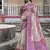 Wine-multicolor tussar silk patola print sari