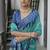 Rama color tussar silk temple border print sarees