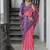 Rani color tussar silk temple border print sarees