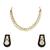 Beautiful hand crafted earrings with kundan necklace set