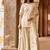 Mint green embroidered silk chanderi sharara set