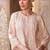 Pink embroidered silk chanderi kurta set