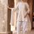 Daisy blue embroidered silk chanderi kurta set