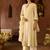Mint green embroidered silk chanderi kurta set