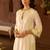Mint green embroidered silk chanderi kurta set