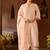Pink embroidered silk chanderi kurta set