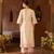 Pink embroidered silk chanderi kurta set