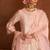 Pink embroidered silk chanderi kurta set