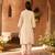 Pink embroidered silk chanderi kurta set