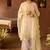 Mint green embroidered silk chanderi kurta set