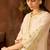 Mint green embroidered silk chanderi kurta set