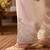 Daisy ivory blue embroidered silk chanderi kurta set