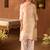 Pink embroidered silk chanderi kurta set
