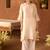 Pink embroidered silk chanderi kurta set